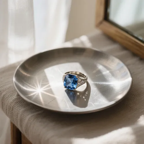 Sapphire refraction test alongside smartphone
